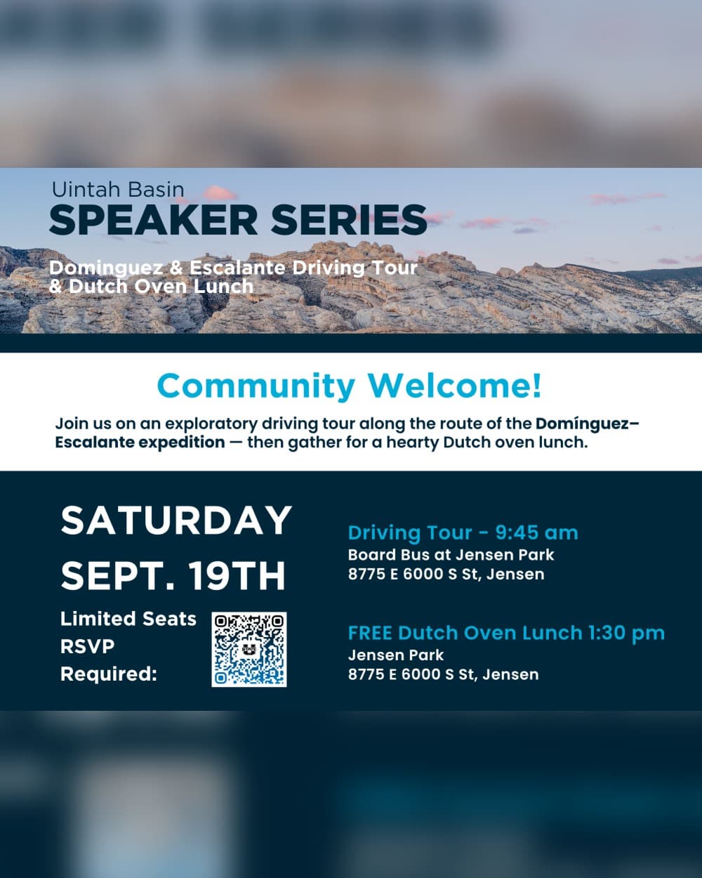 USU Uintah Basin Dominguez & Escalante Bus Tour -250th Year Celebration! event poster