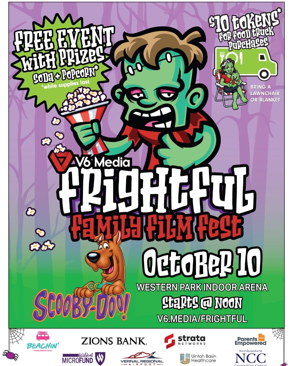 Frightful Family Film Fest event poster