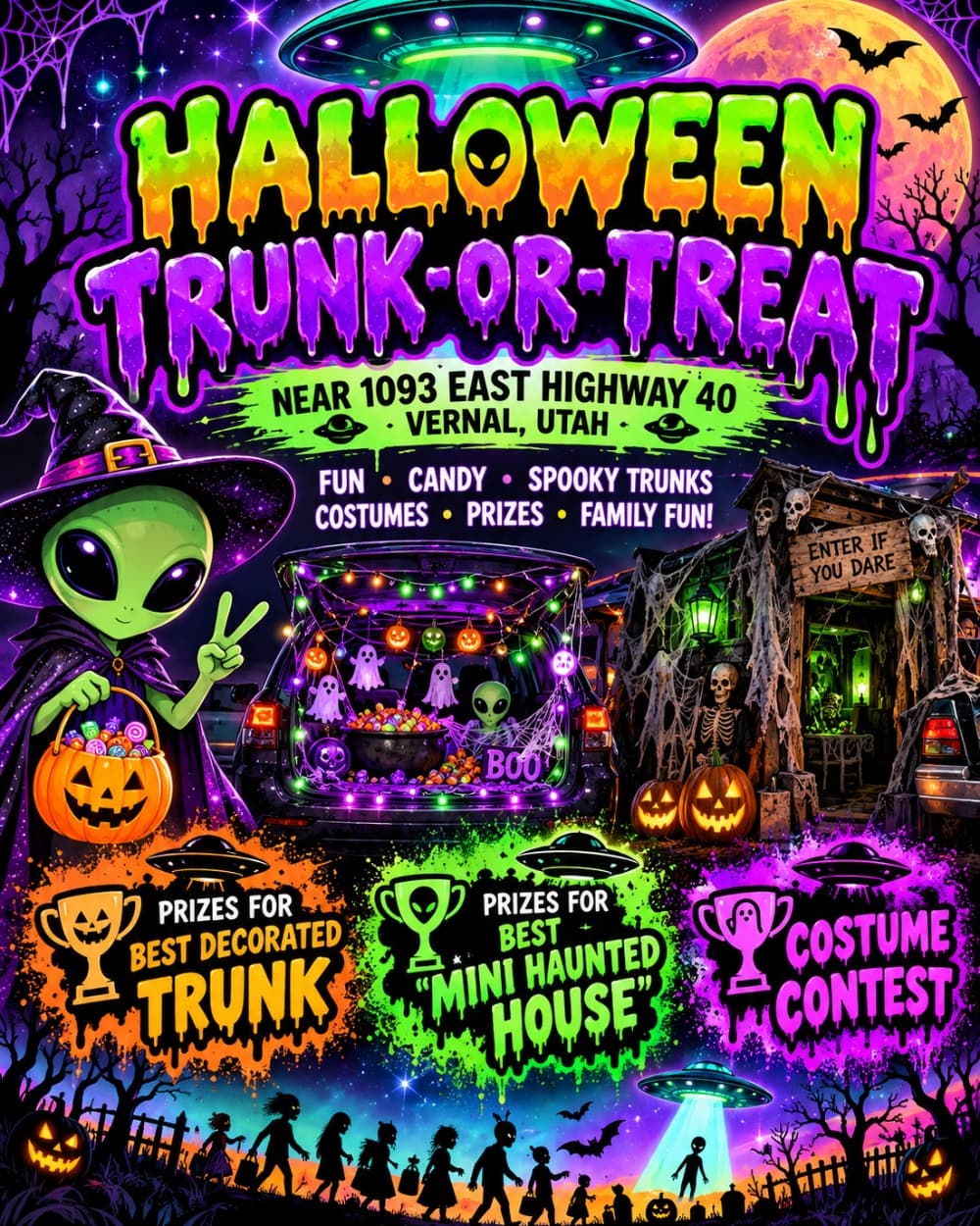 Trunk-or-treat event poster