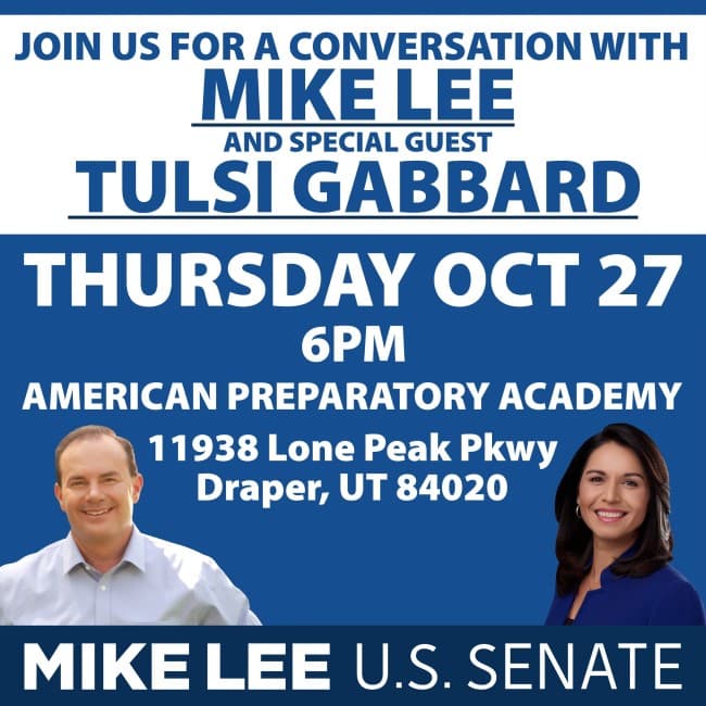 Senator Mike Lee Interviews To Be Broadcast On KVEL