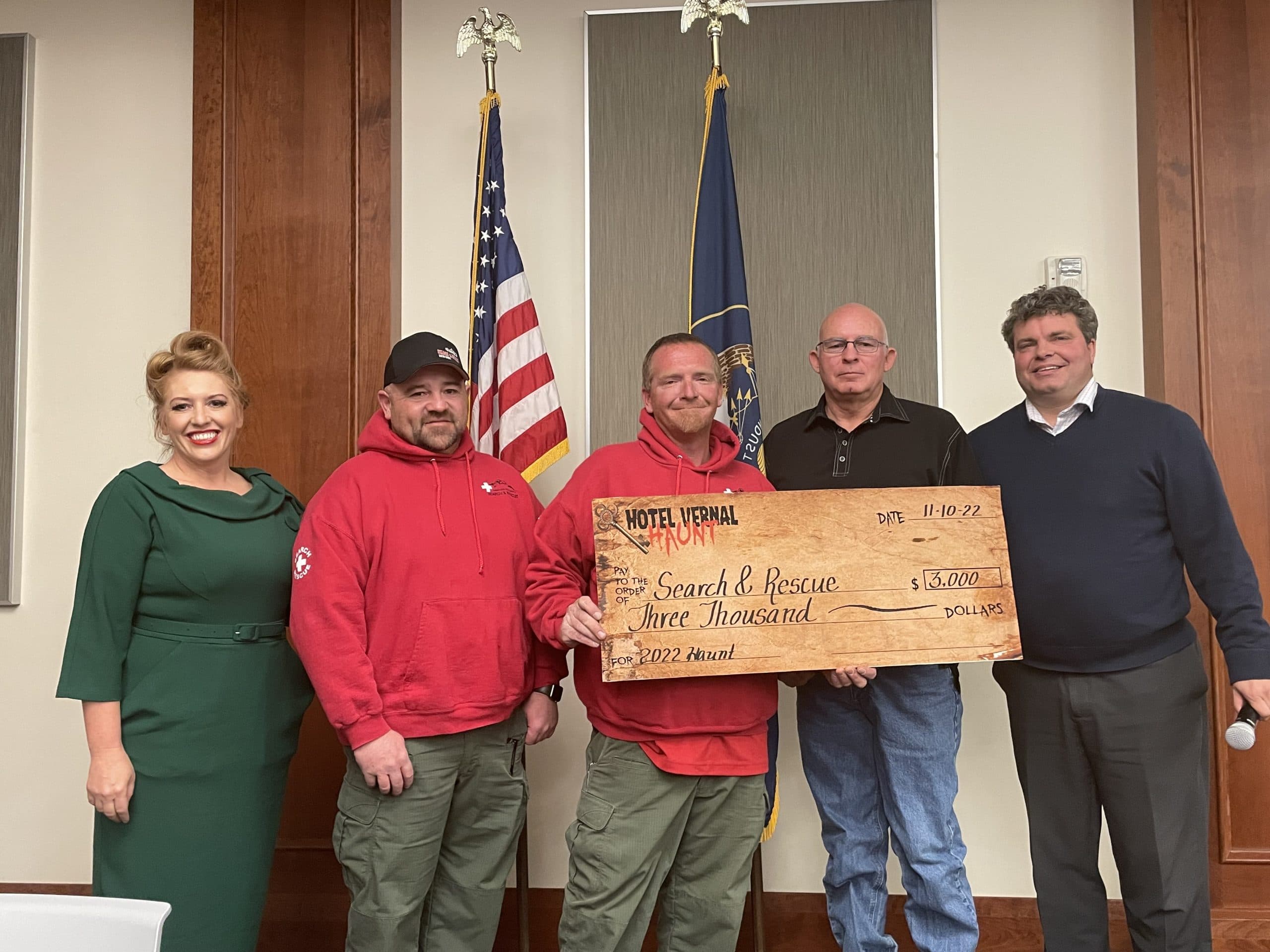 Hotel Vernal Haunt Announces Record Breaking Grand Total; Awards Charities