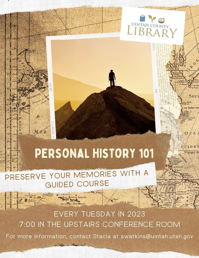 Uintah County Library Hosting Class On Writing A Personal History In 2023