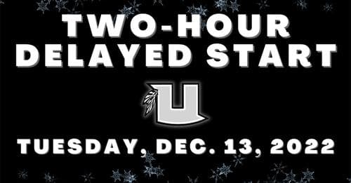 Two-hour delayed start announced for Tuesday, Dec. 13