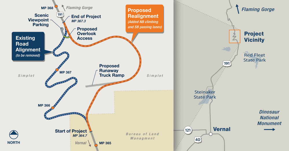 Public Hearing Scheduled On Eliminating US-191 Switchbacks North Of Vernal