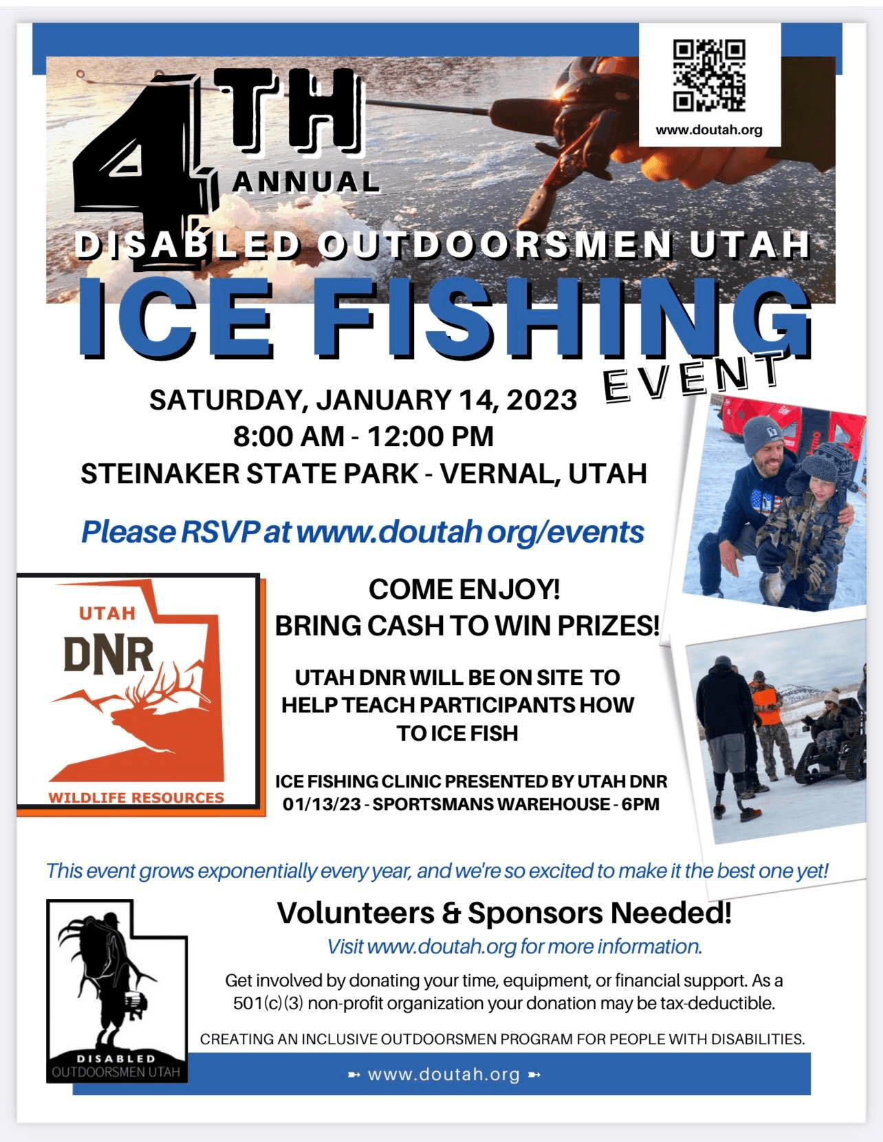 4th Annual Disabled Outdoorsmen Utah Ice Fishing Event Coming Up