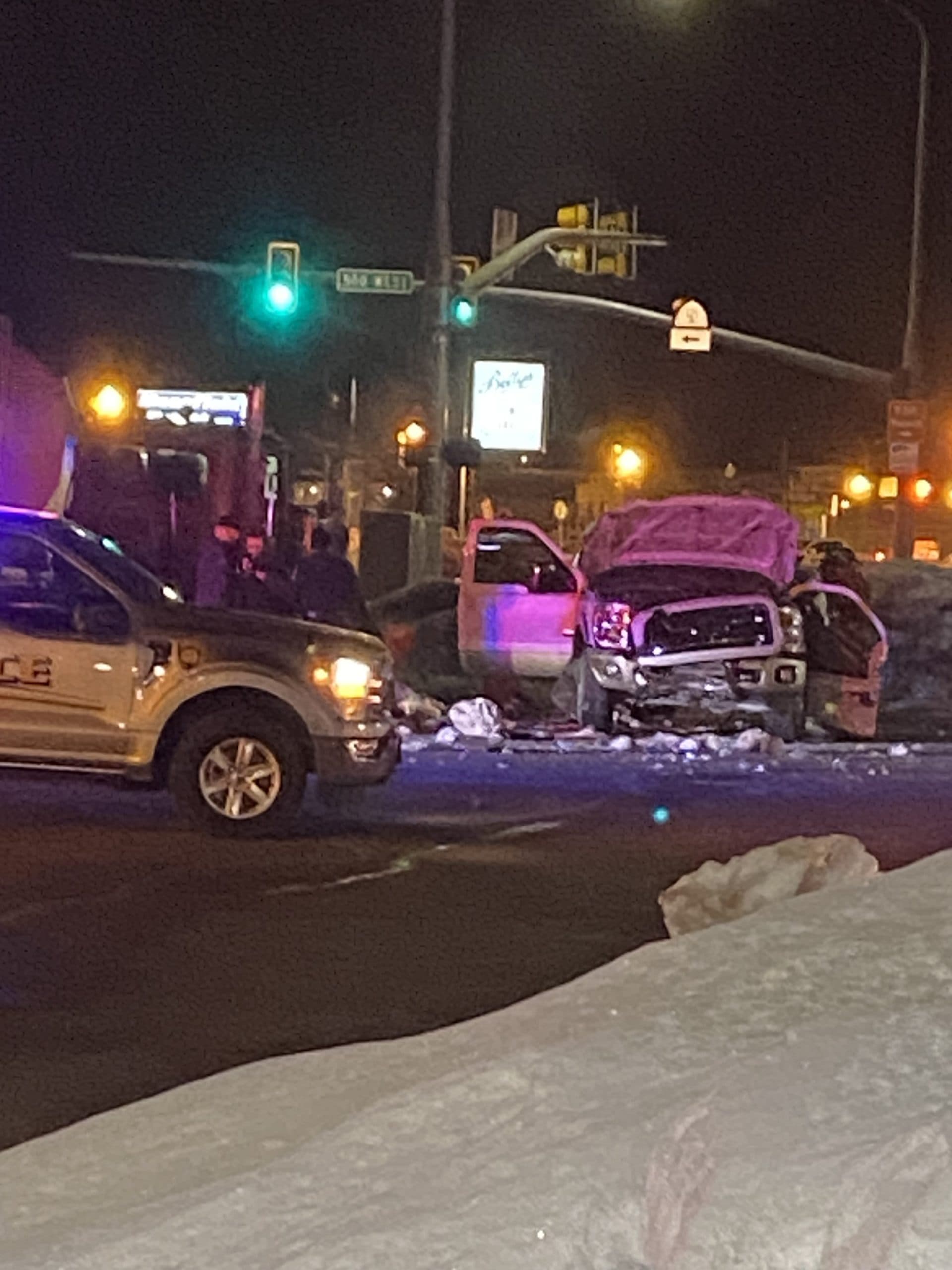 Major Accident Friday Evening On Highway 40 In Front Of Basin Sports