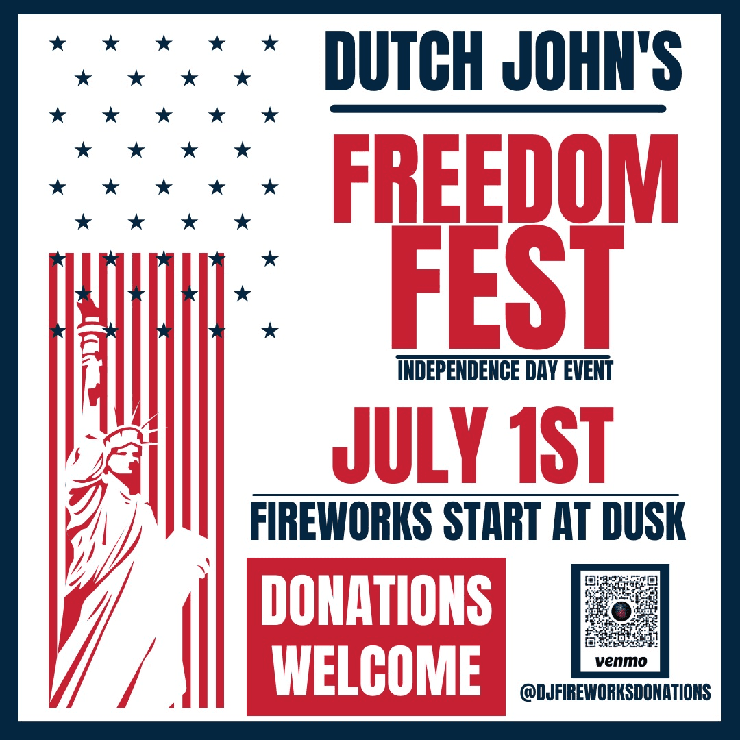 Dutch John Freedom Festival This Saturday, July 1st
