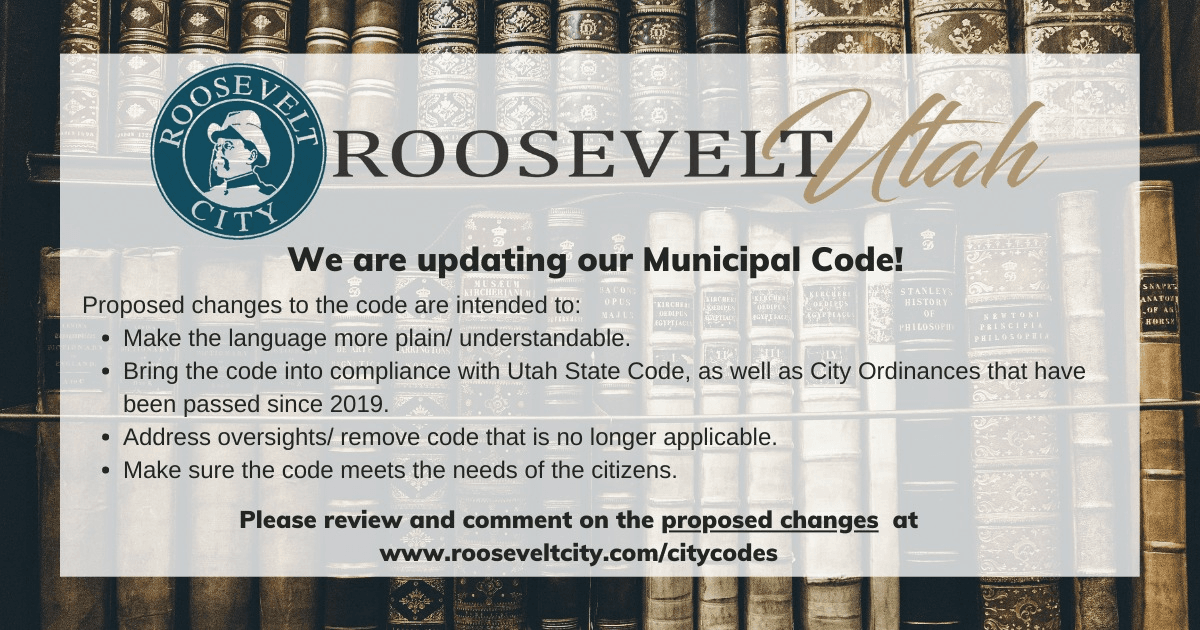 Roosevelt City Updating Municipal Codes; Seeks Community Input