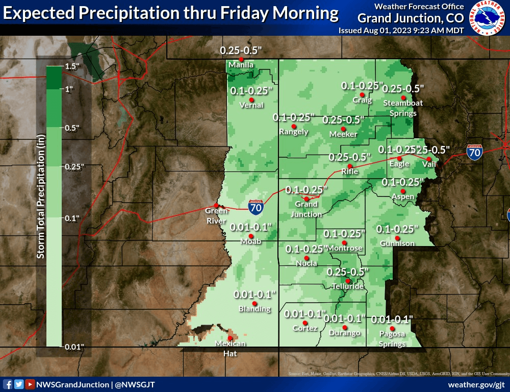 Monsoonal Weather Increases Risk For Flash Flooding