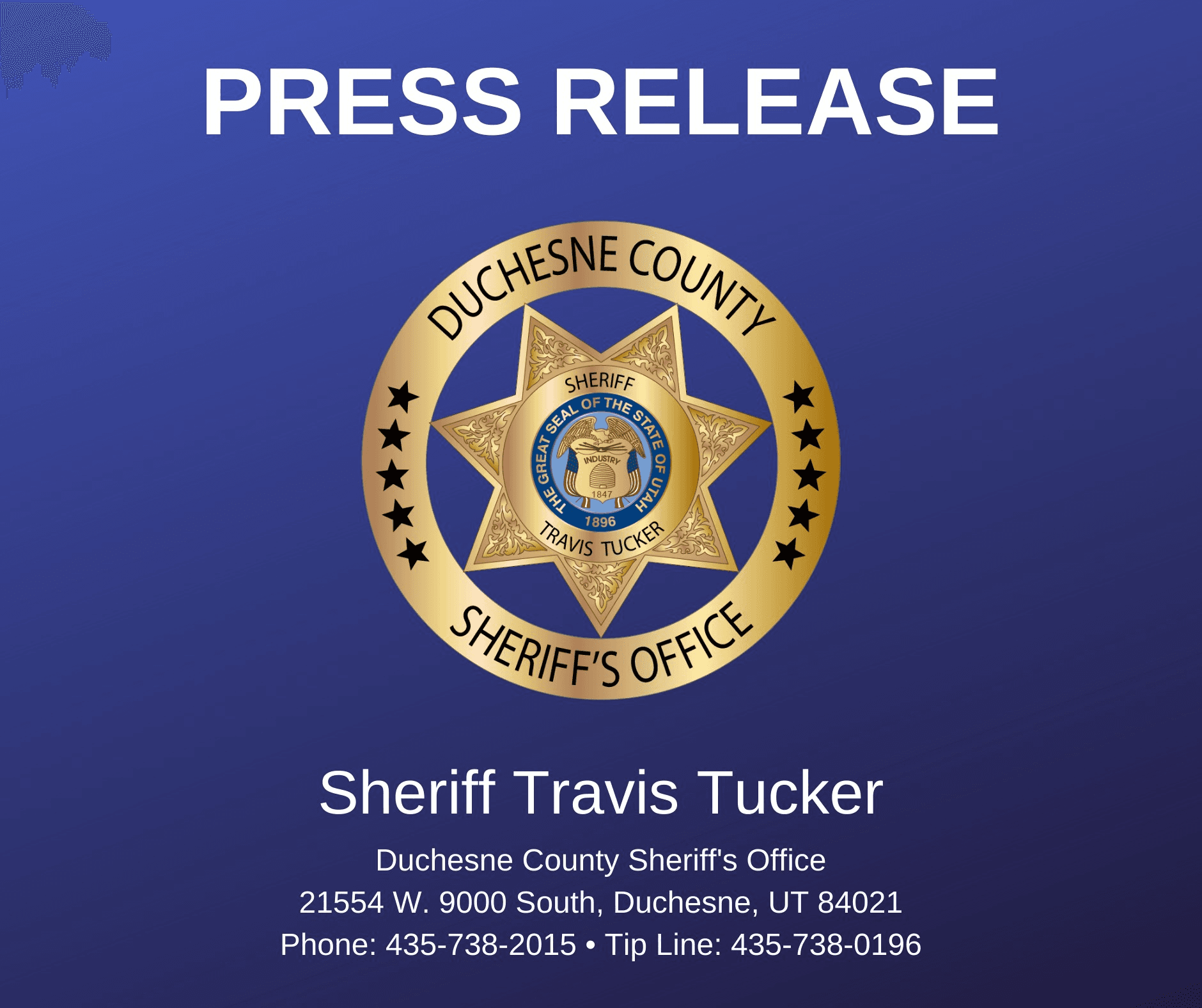 Man in Custody After High Speed Chase in Duchesne County Reaching 120mph