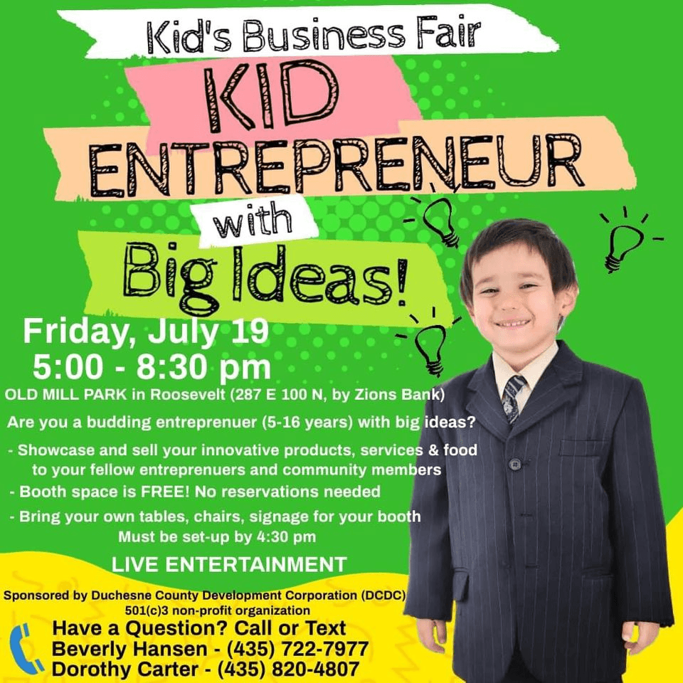 Calling All Young Entrepreneurs! Kids Business Fair Is Next Month In Roosevelt