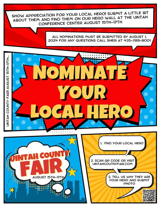 Nominate Your Local Hero Now For The Uintah County Fair Hero Wall