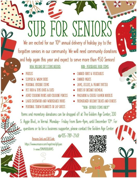 10th Year For ‘Sub For Seniors’ In The Uintah Basin