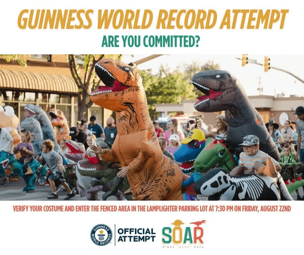 Today Is The Day To Dress As A Dinosaur And Help Break Guinness World Record