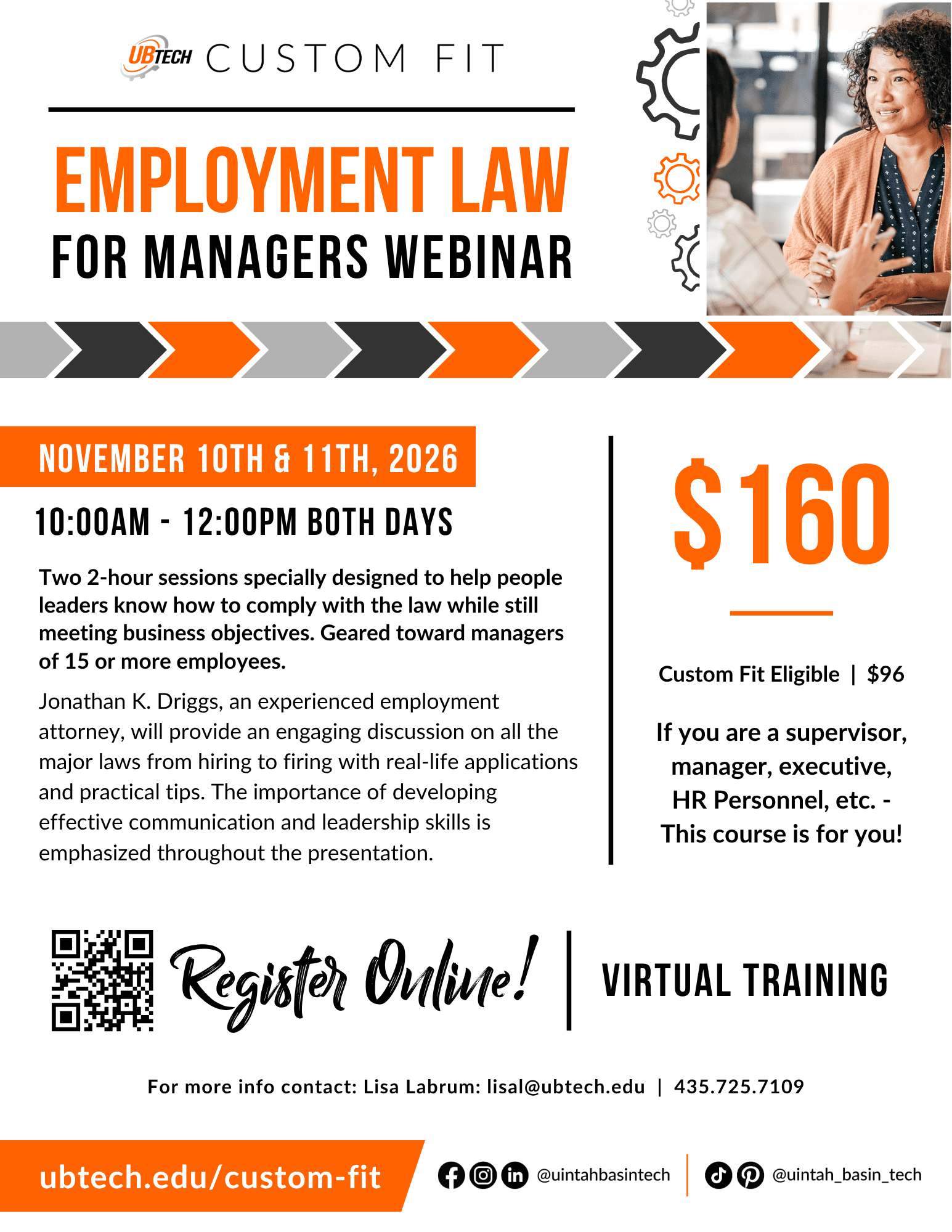 Employment Law event poster